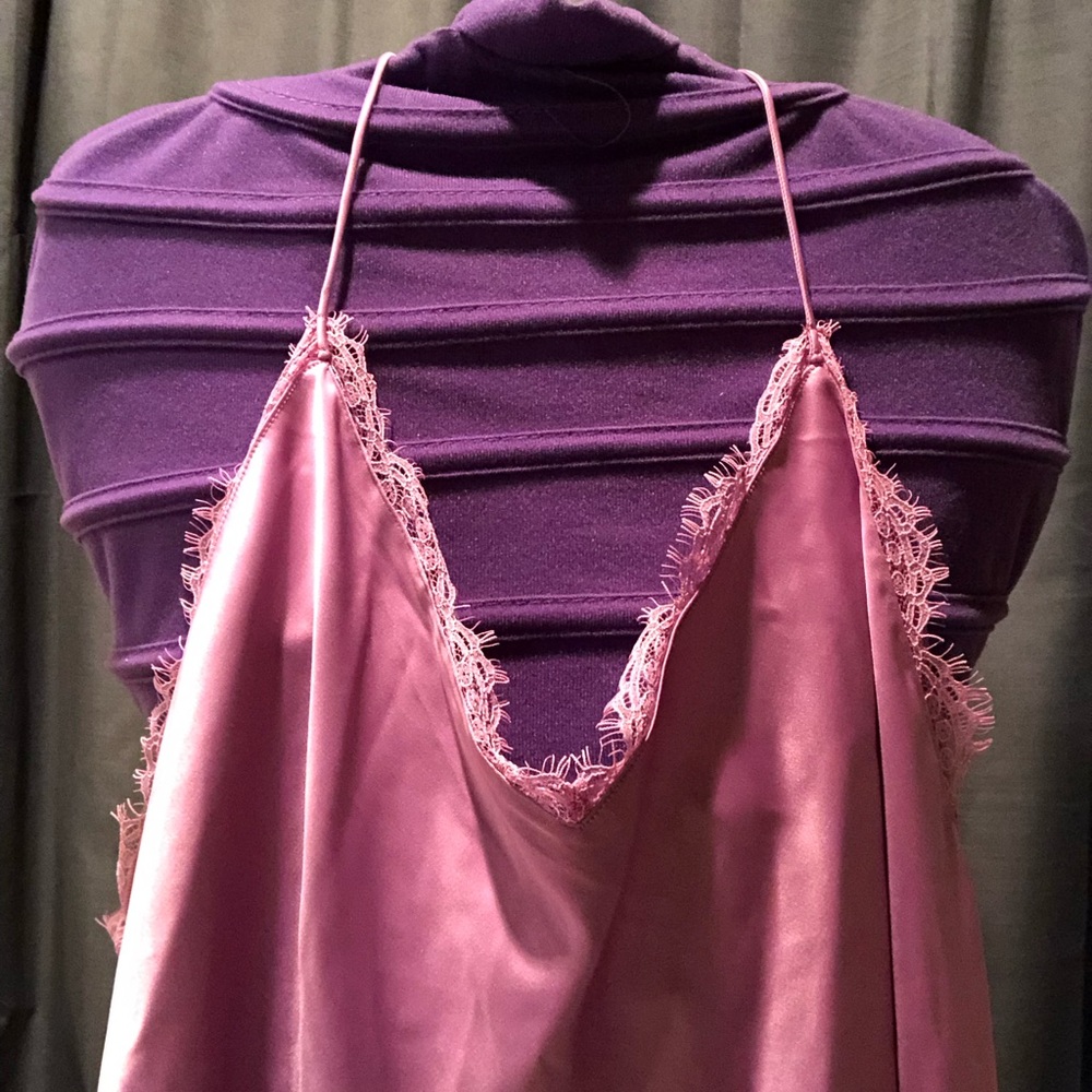 Victoria's Secret - Elegant Lace Trimmed Slip - Violet